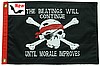 The Beatings Will Continue...12"x18" Flag